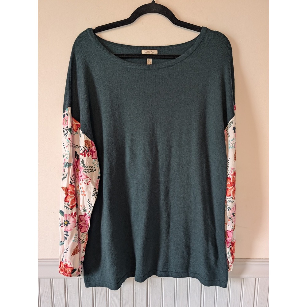 Matilda Jane Floral Fancy & Flouncy Top Women Large Garden Party Cottagecore